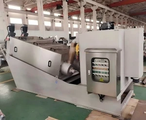 Khử nước bằng máy ép trục vít nhiều đĩa: Bùn có hàm lượng chất rắn thấp, giới...